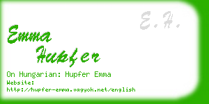 emma hupfer business card